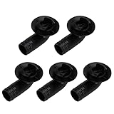 5 Pack 20 mm Air Conditioner Drain Hose Adapter for Mini-Split and Window AC Unit. 0.78 Inch Universal AC Drain Hose Connector Elbow Fitting Compatible with Panasonic Room Air Conditioner, Black