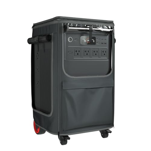 For Jackray Solar Generator 5000 Plus Protective Cover | Waterproof & Dustproof, Inspection Window + Dual-Side Opening Design, Perfectly Compatible with Jackray 5000W Portable Power Station