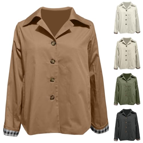 Veste décontractée légère à manches courtes et boutons discrets
