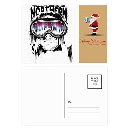 Ski Lunettes de Père Noël lot de 20 cartes postales graffiti