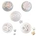 5Pcs Flower Resin Silicone Molds Jewelry Making Tools Casting Molds for DIY Craft Keychain Necklace Earrings Project