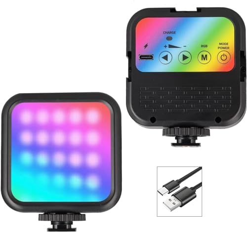 Lampe vidéo RVB portable à 70 LED et température de couleur réglable