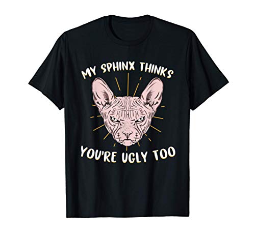 Divertido Sphynx Cat Lover para Gatos sin Pelo Camiseta Cover