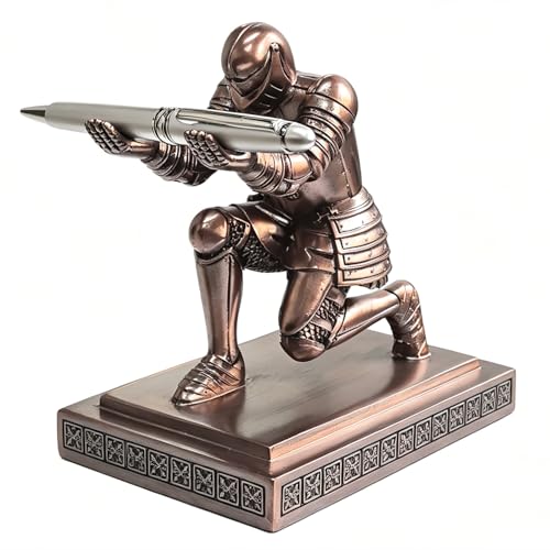 HDMbigmi Knight Pen Holder Pen Stand Desk Organizer and Accessories Copper