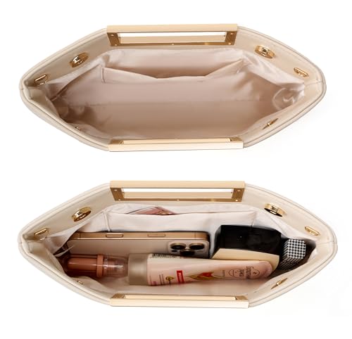 Image of Women's Woven Evening Bag Casual Leather Shoulder Handbag Fashion Clutch Purse