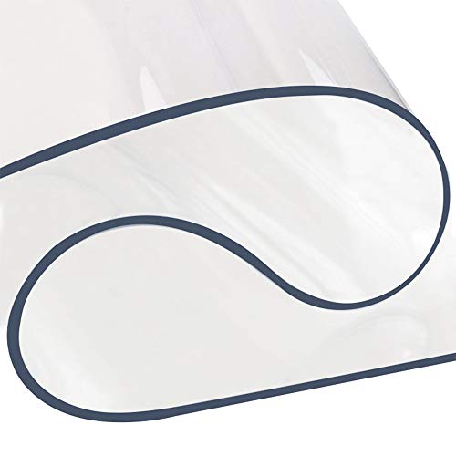 Plastic Clear Table Cover Protector Pvc Transparent Tablecloth See-Through Soft Glass Desk Protector 1.5Mm For Home Decoration Party Banquet 96" X 42" #TOP2