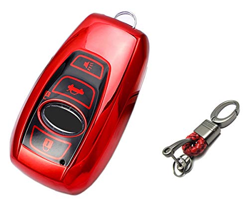 Key Fob Cover for Subaru WRX Outback Ascent Forester Crosstrek accessories Red