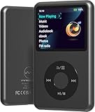 Mp3 Player with Bluetooth Y1 Portable Music Digital Players Supports Playlist Audiobook Video Nice Gadget for Kids Black