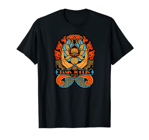 Photo de Janis Joplin Pearl Art Nouveau Fleur de lotus T-Shirt