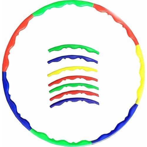 Zig Zag Hula Hoop 8 Segment Set – Adjustable and Portable Plastic Exercise Hoop for Kids, Teenagers, and Adults for Fun and Fitness (Random Colour)-image-25