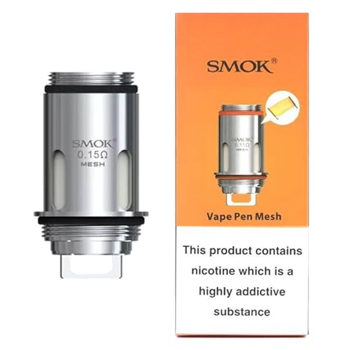 NICOTINE FREE, S. m OK Vape Pen 22 Malla de Bobina 0.15ohm - Kit de Cigarrillo Electrónico Con Bobinas - 5pcs