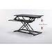 ntumLeap Standing Desk Height-Adjustable Desktop Converter Sit-Down Desktop Dual Monitor and Laptop Workstation for All Workstations,Black-One Size