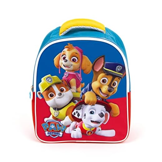 ARDITEX Sac a dos Cartable pour enfants de La Pat' Patrouille Licence Officielle Paw Patrol pour l’école et la crèche - 28x23x10 cm- bleu et rouge - Idéal pour garçon et filles