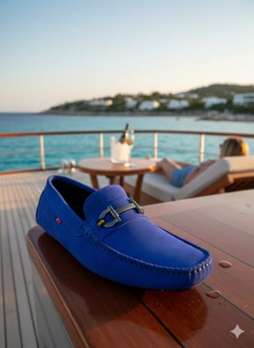 Image of BUZZBASK Men?s Synthetic Leather Loafers | Premium Soft Comfort Driving Shoes | Lightweight Casual Slip-On Moccasins for Office, Party, Anti-Skid Sole Stylish Formal Shoes