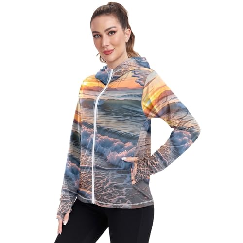 Camisas de protección solar de mujer para evitar quemaduras entrenando 2