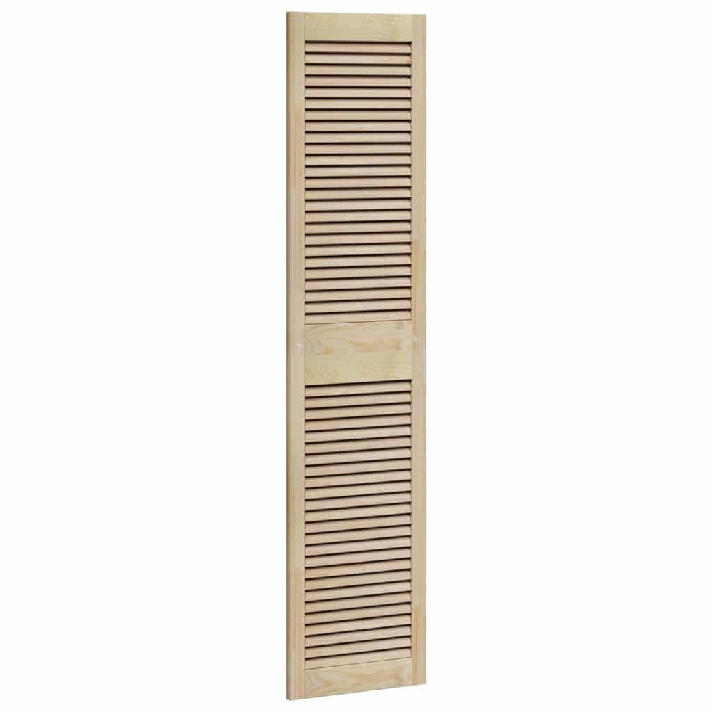 Hommdiy Schranktüren 2 pcs Braun 170 x 39.5 x 2.1 cm Massivholz Kiefer