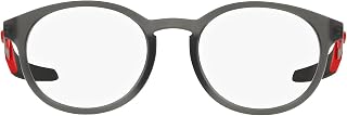 Youth Kids' OY8014A Round Out Asian Fit Prescription Eyewear Frames, Satin Grey Smoke/Demo Lens, 51 mm