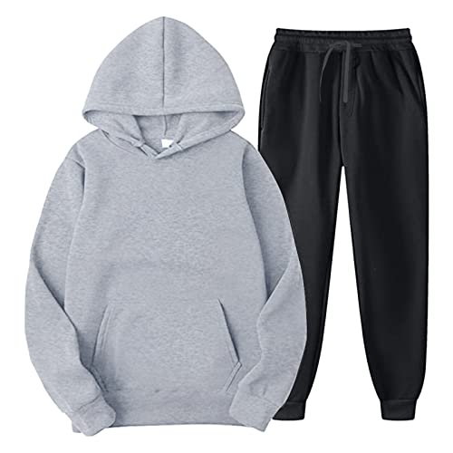 Ensemble pull à capuche homme et pantalon de jogging J taille S deux poches casual