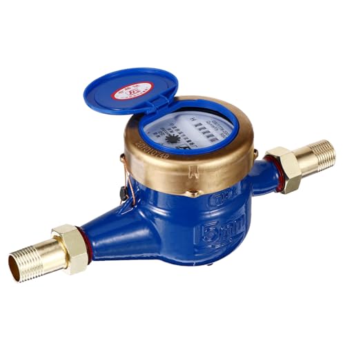 Compteur d'eau domestique DN15 FENICAL en fer pour réseau d'eau froide et arrosage du jardin