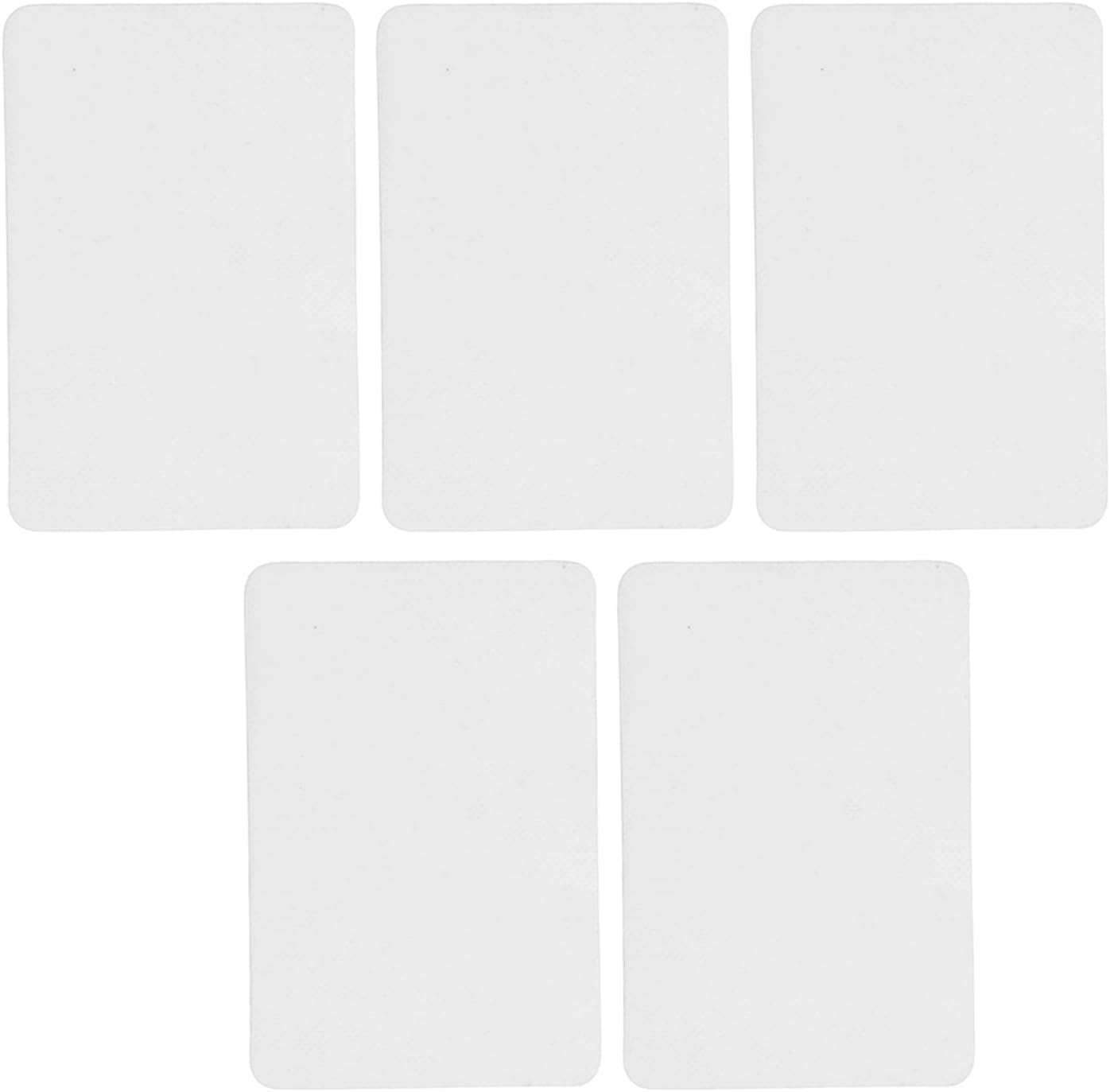 Horoper 5PCS Inflatable Boat Repair Patch PVC Waterproof Leakage Prevention Kayak Repair Patch for Boat Repair Kit (Four Colors Can Choose)(White)