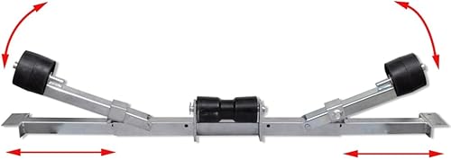 Miniatura 8 de Soporte inferior para remolque de barco con rodillos de quilla ideal para barcos de 2' 7"  4' de ancho