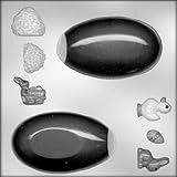 CK Products 4-1/4-Inch Panoramic Egg with Easter Assortment Chocolate Mold