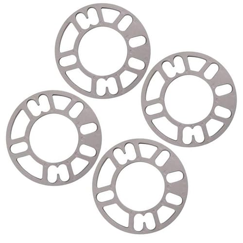 GIONAR 4 Pcs Elargisseur de Voie Universelle, Elargisseur de Roue 8mm Thick, Convient à la Plupart des Véhicules à 4 et 5 Écrous, pour Améliorer la Stabilité et l'Apparence d'Auto