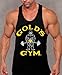 Gold's Gym Tank Top - Official Licensed - TT-2 (M, Black)