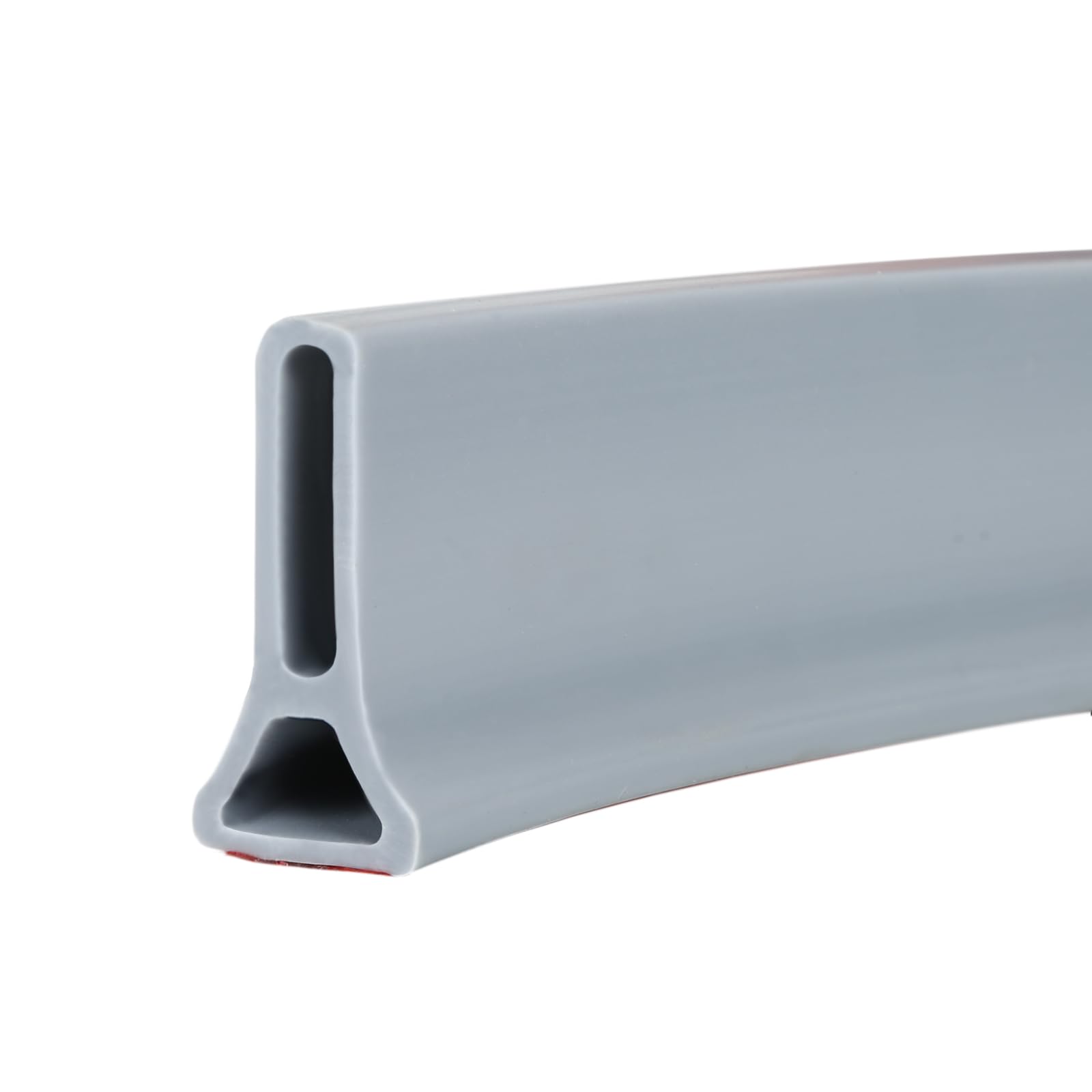 Junta de sellado de ducha impermeable, junta adhesiva de silicona gris para separación en húmedo y seco, junta de cocina y baño, 100 x 3 x 5 cm, junta de ducha para prevención de fugas