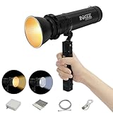 INKEE GLOD CROW GC60X5 60W バイカラー 充電式 LEDビデオライト 142Wh/9600mAhバッテリー内蔵 100W双方向給電 ボーエンズマウント LEDライト 撮影補助光 2色切替 色温度2700k-6500k調整可能 95+CRI / 96+TLCI 高い演色性 2537lux 235.7fc 最大100Wの急速充電対応 防水防塵 ハンドル付き COBビデオライト 小型 持ち運びに便利 配信用ライト