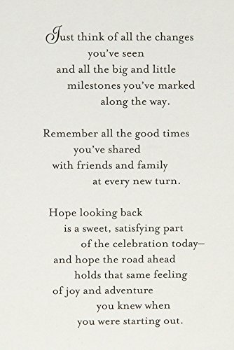 Hallmark Cartão de aniversário de 50 anos (rosas)