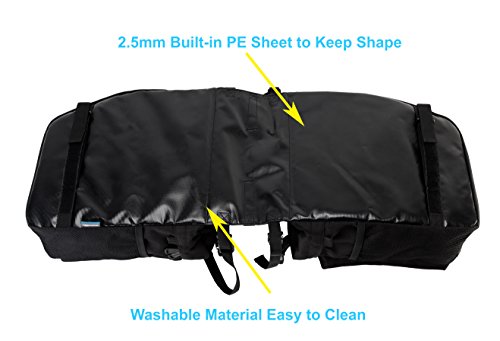 Roswheel 14892 3 In 1 Multifunction Bike Bicycle Rear Rack Panniers Back Seat Cargo Trunk - Black #TOP5