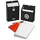 Notsu Centre Rise To-Do-Liste Kartenplaner Box Ständer Set | 50 faltbare To-Do vertikale Notizkarten 3 x 5, Produktivität Index Karten Organizer Tab Trennwände, Schreibtisch Kartenhalter Ständer