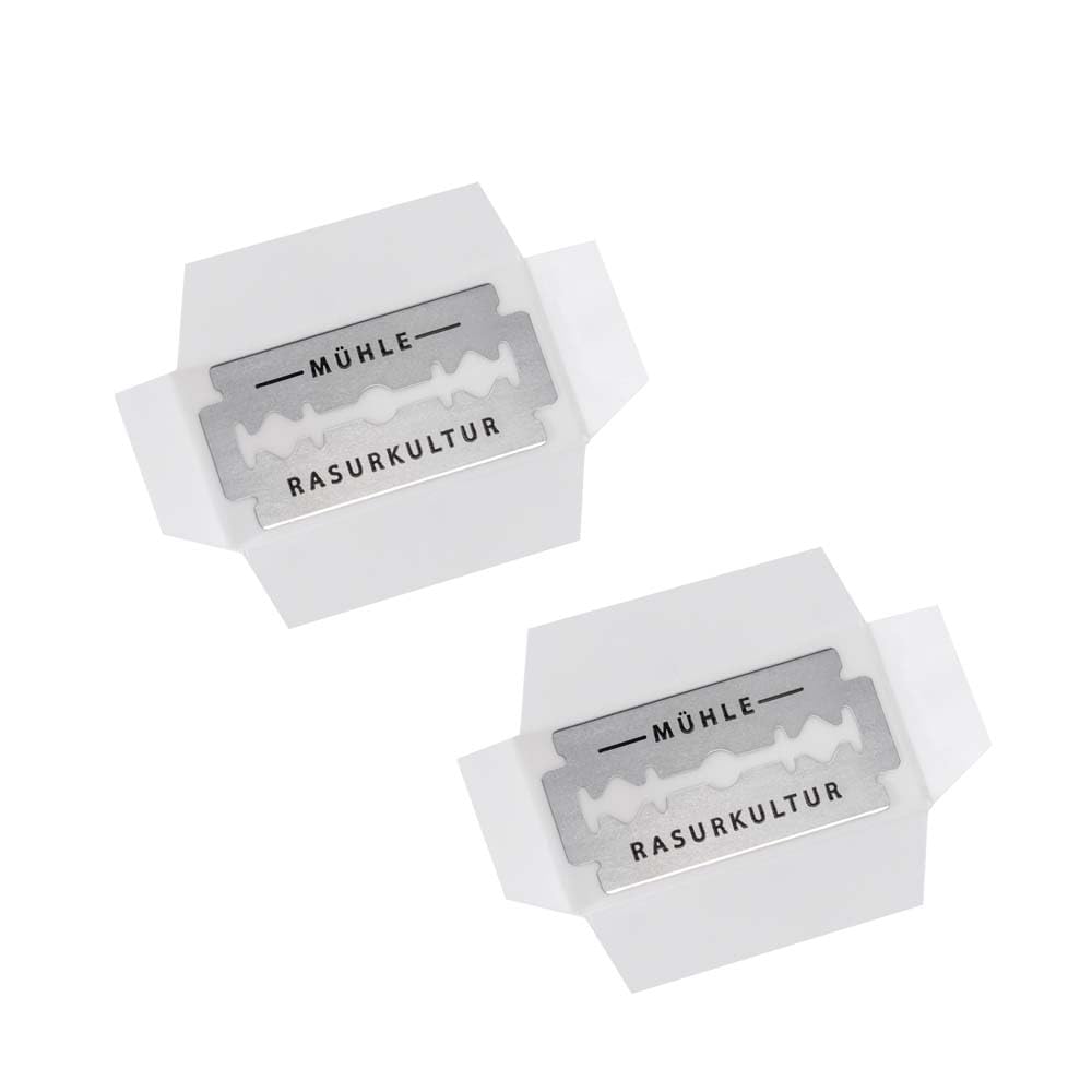 (2 Pack) Muhle Set de 10 unidades Hojas de Afeitar Doble Filo