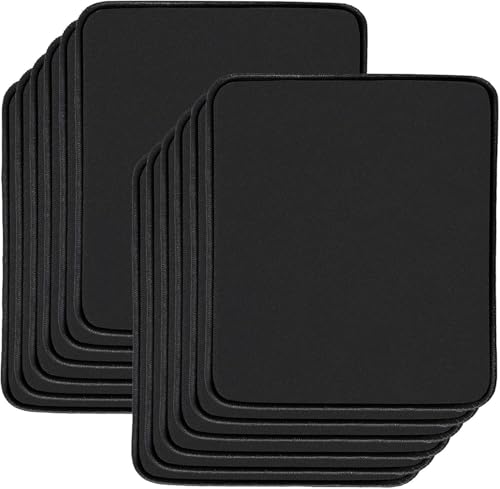 Alfombrilla para ratón antideslizante con bordes cosidos de alta durabilidad para PC, pack de 10