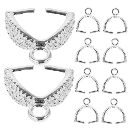 MUELODSIC 10pièces Fermoirs à Pince Cuivre Pour Breloques Fermoirs Pour Bracelets Porte-breloques Pour Pendentifs De Collier Supports Pour Fabrication De Bijoux