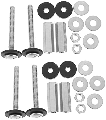 DOITOOL Water Tank Screw Ground Screw Ar Parts Kit Washer Kit Toilet Floor Bolts Screw Sets Toilet Fittings Toilet Fixings Repair Kits Toilet Tank Fixing Screw Toilet Tank Screw Hinge 4pcs