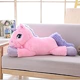 CGDX 80 cm / 100 cm Unicornio Blanco Peluches Unicornio Gigante Animal de Peluche Caballo Juguete Suave Unicornio Muñeca Regalo Niños Photo Props 80cm Rosa