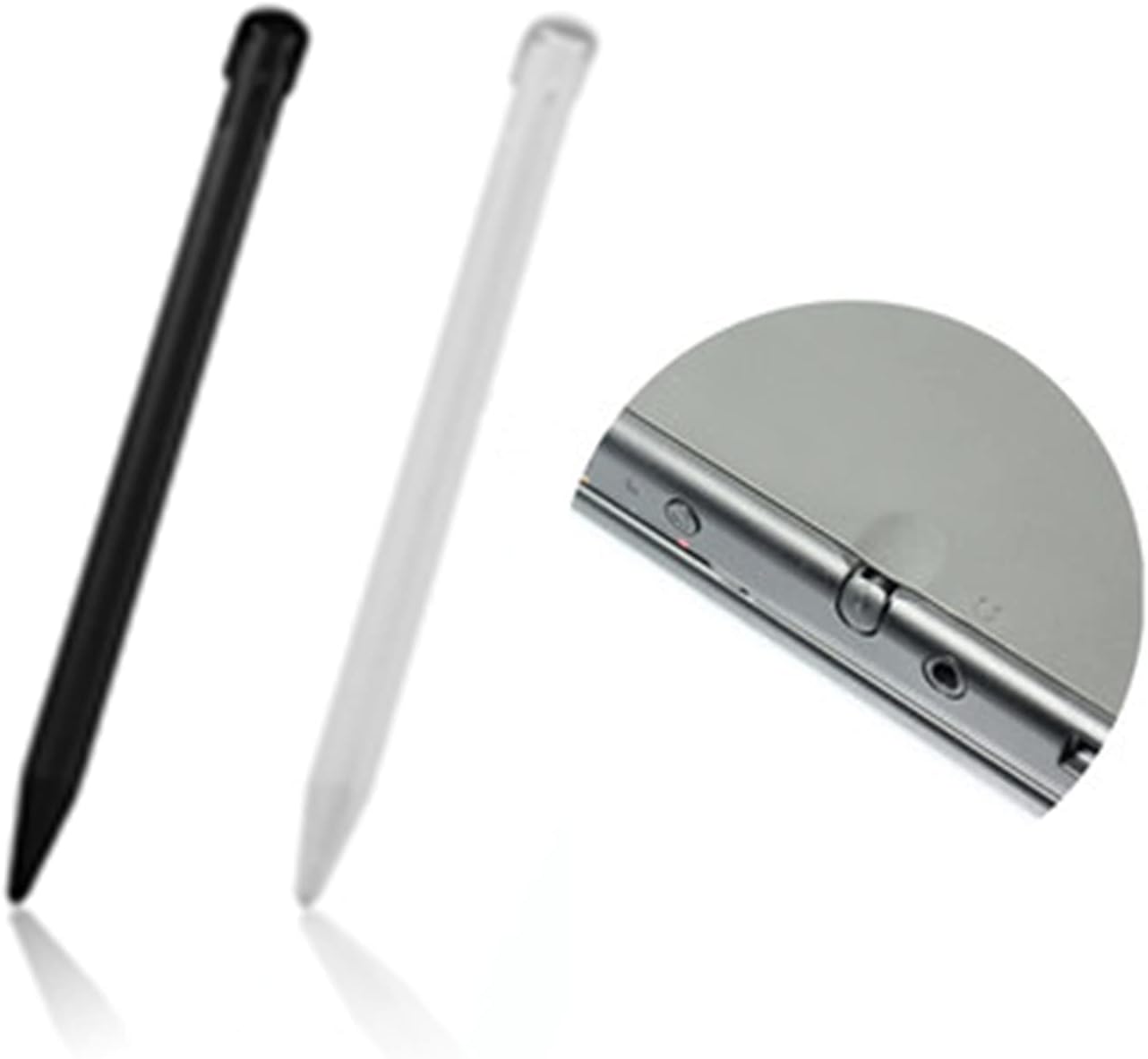 3 Pcs Plastic Replacement Touch Screen Stylus Pen, Compatible with Nintendo New 3DS XL, New 3DS LL (Black)