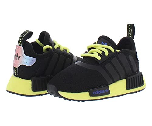 adidas NMD_R1 El Infant/Toddler Shoes Size 5, Color: Black/Yellow2