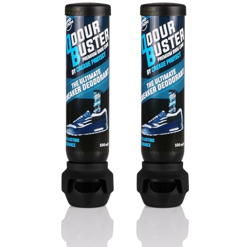 Odour Buster Shoe Deodoriser Spray - Eliminates Trainer & Shoe Odours - Perfect for Football Boots & Smelly Shoes - Anti Odour Freshener (1 count (Pack of 2))