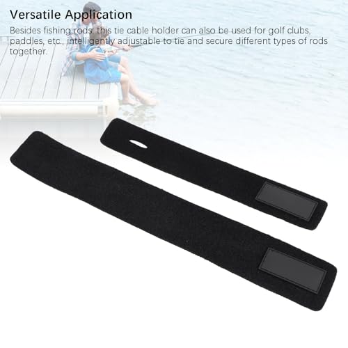 Correia de Embrulho de Vara de Pesca, 4 Peças de Tiras de Vara de Pesca de Borracha de Nylon Antider