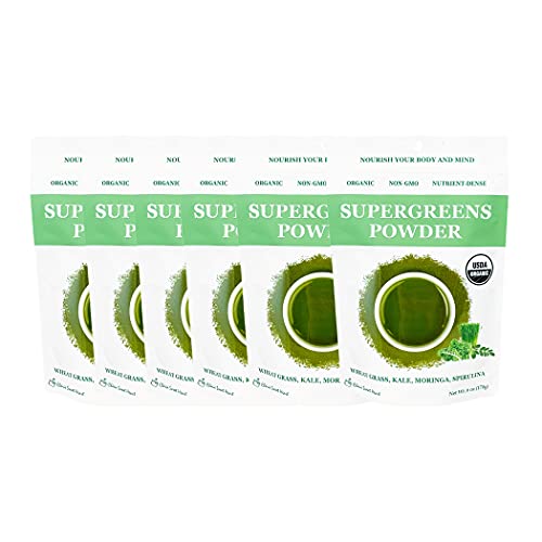 Cherie Sweet Heart Supergreens Powder - Green Superfood - Organic Greens Powder Super Greens - Smoothie Powder - Superfood Powder - Powdered Greens - 2.25LB Super Greens Powder - 204 Servings