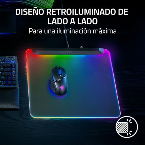 Alfombrilla de ratón para juegos Razer Firefly V2 Pro con retroiluminación RGB y puerto USB 4