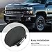 LAFFOONPARTS 4Pcs 83MM ABS Black Car Wheel Center Caps for Cadillac Escalade 2015-2021, Chevrolet Avalanche 1500 2008-2013, GMC Canyon 2004-2021