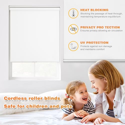 Bwerociq Blackout Roller Shades For Windows thumb #1