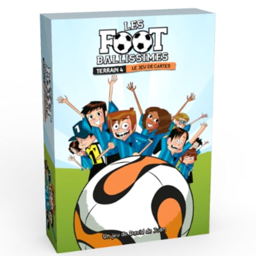 Les Footballissimes: Terrain 4, Juego de Mesa, Juego de Cartas, Familiar, Fútbol, para Niños, Infantil, Fútbol, Deporte, Idioma Francés, Edad +8 Años