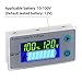 DROK RV Battery Monitor 12V - Golf Cart Battery Meter 10-100V, Digital Voltmeter Temperature Gauge for Car Marine DIY Project