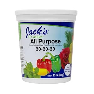 Jack’s Classic All Purpose 20-20-20 Water Soluble Plant Food (1.5lbs)