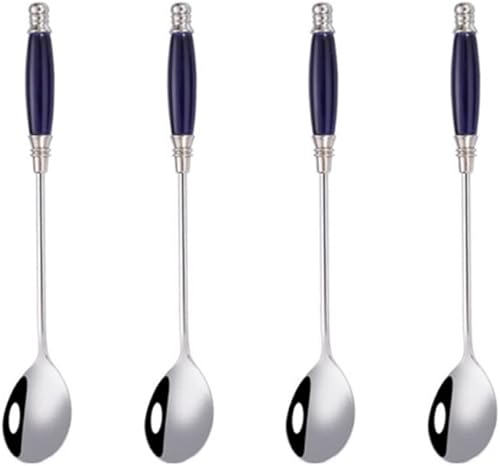 Miniatura 3 de Cuchara de mezcla de acero inoxidable Cuchara de té helado Cucharas de café Helado Cóctel Agitar batidos cucharas